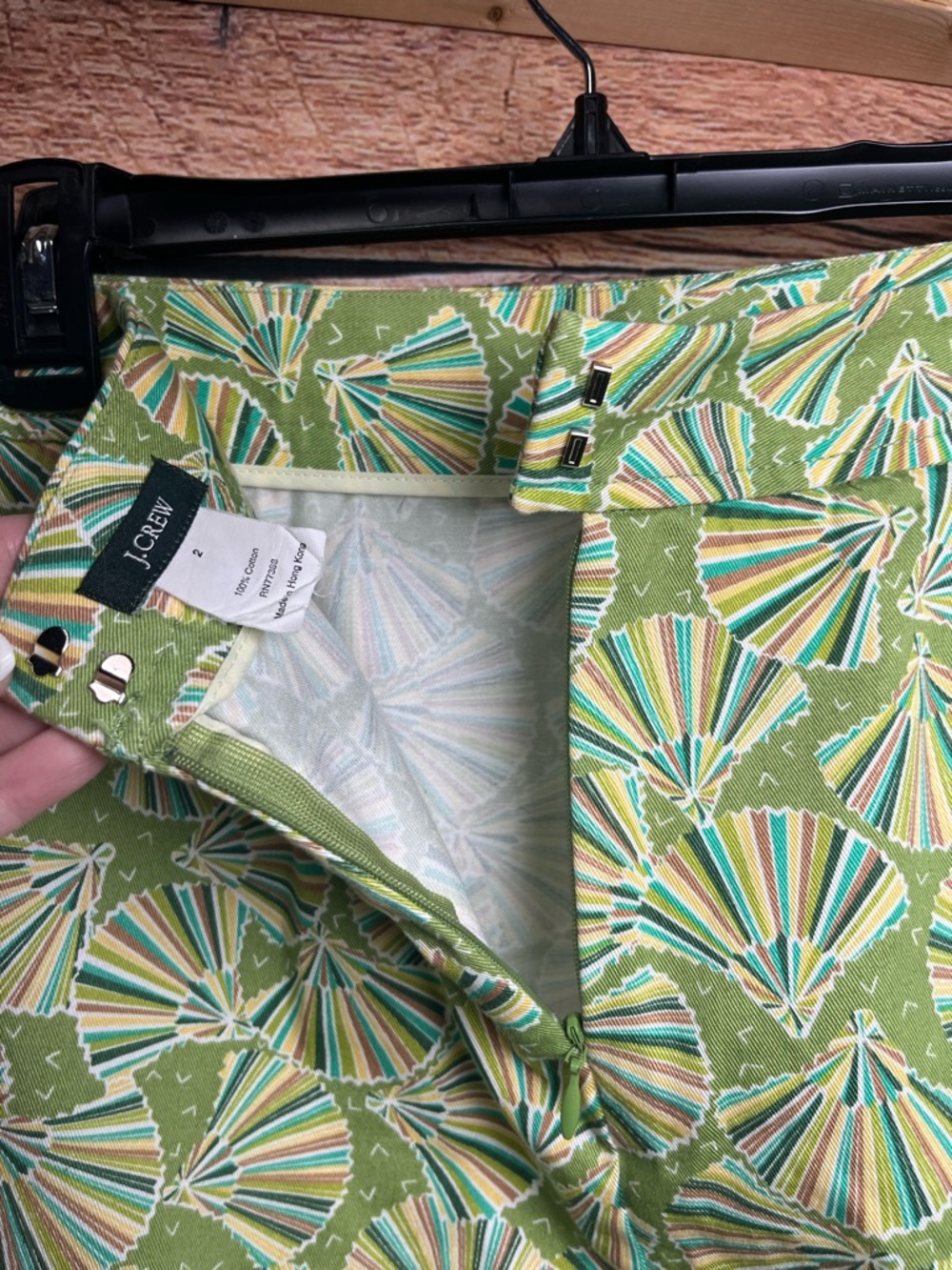 J. Crew Liberty of London Vintage 100% Cotton Y2K Patterned Mini Skirt (186) - Picture 3 of 3
